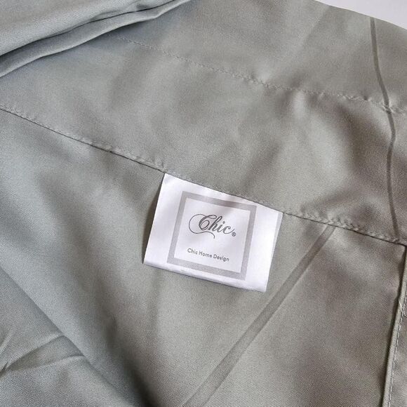 Chic Home 4 pieces panels for two windows , green - Picture 6 of 7